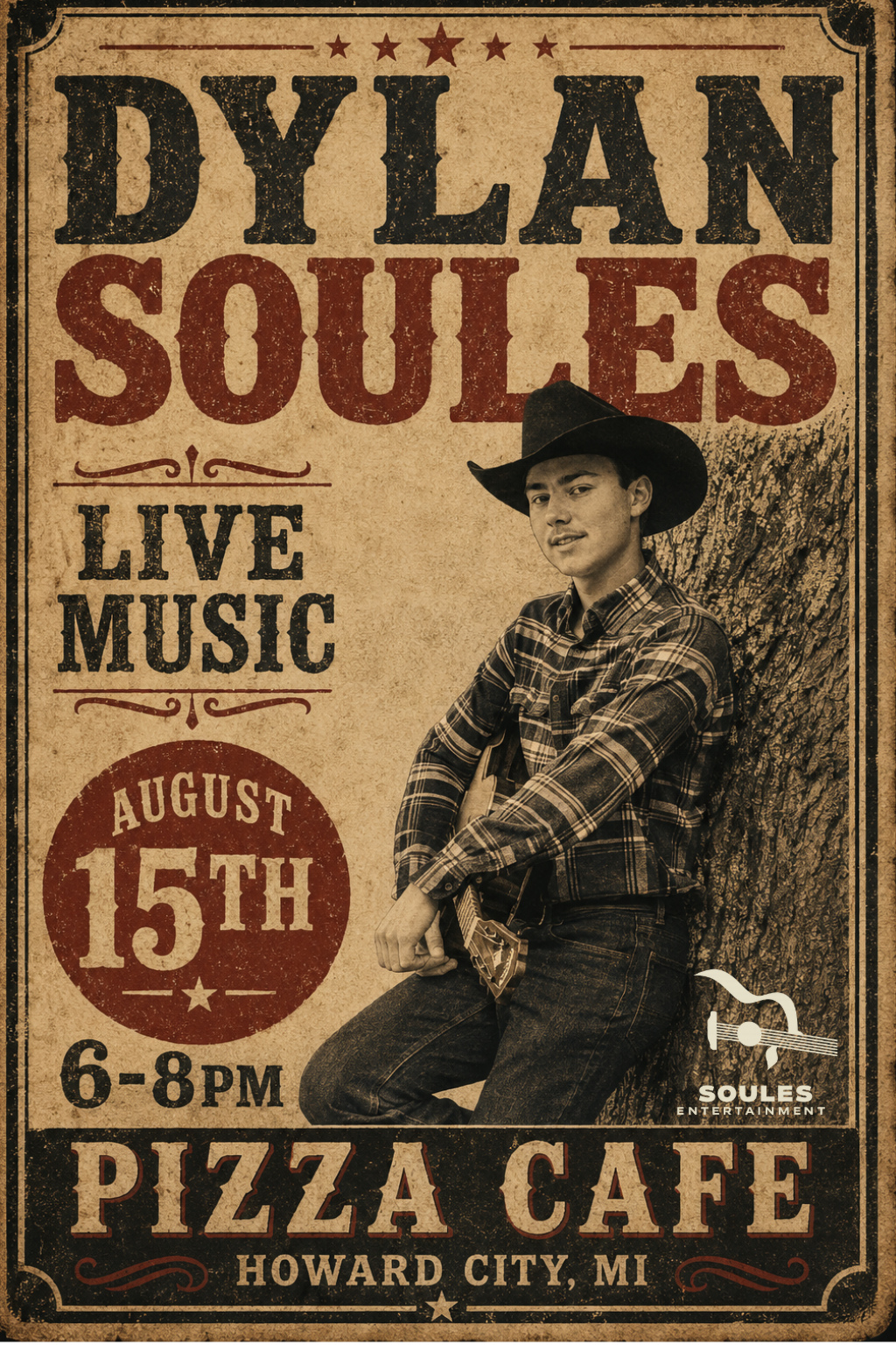Pizza Café show poster